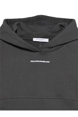 grey cotton hoodie PAOLO PECORA KIDS | PP4126ASFA